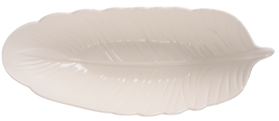 Блюдо LED DEEP LEAF WHITE / овал./ 35Х14Х8см (B010392)