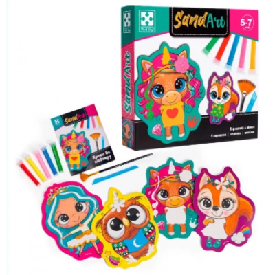 Набір для творчості "Санд арт. Веселі друзі" VT4501-01 Набір для творчості "Санд арт. Веселі друзі" VT4501-01
