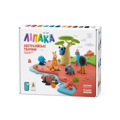Меганабір пластиліну, що самостійно твердіє, ЛІПАКА - АВСТРАЛІЙСЬКІ ТВАРИНИ Меганабір пластиліну, що самостійно твердіє, ЛІПАКА - АВСТРАЛІЙСЬКІ ТВАРИНИ