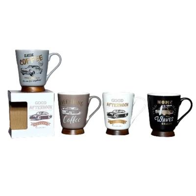 Чашка на дерев'янній ніжці Авто 440 мл Чашка на дерев'янній ніжці Авто 440 мл