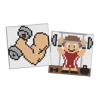 Набір з алмазною мозаїкою на самоклеючій основі для дітей "Спорт. Силач" 9х9см