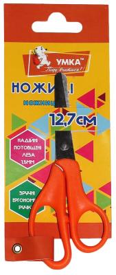 Ножницы детские 12,7 см, апельсин.ручкаНЦ404-02, Умка
