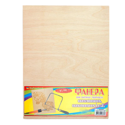 Фанера А4 6мм. для творч, висш.гатун,шлифов. 214*283мм AS-0701, В-06-A4