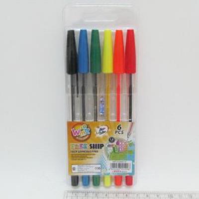 Набір кулькових ручок Beifa, 6 кольорів (24/144/288)