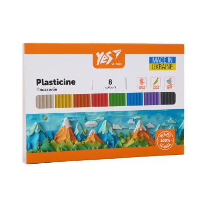 Пластилін Yes, 8 кол., 160г "Orange Line"