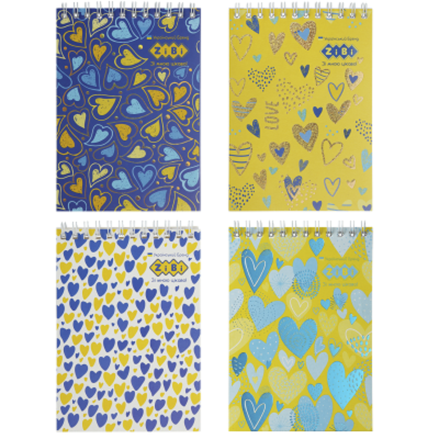 Блокнот на пружине сверху PATRIOT "HEARTS", А6, 40 листов, картонная обложка, KIDS Line, ZB.12138 (1/20) Блокнот на пружине сверху PATRIOT "HEARTS", А6, 40 листов, картонная обложка, KIDS Line, ZB.12138 (1/20)