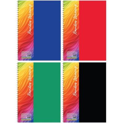 Блокнот В5, пластикова обкладинка (фактура тканина), бічна спіраль, 60 арк., клітинка, асорті Блокнот В5, пластикова обкладинка (фактура тканина), бічна спіраль, 60 арк., клітинка, асорті