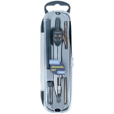 Готовальня 5 предметов, серая