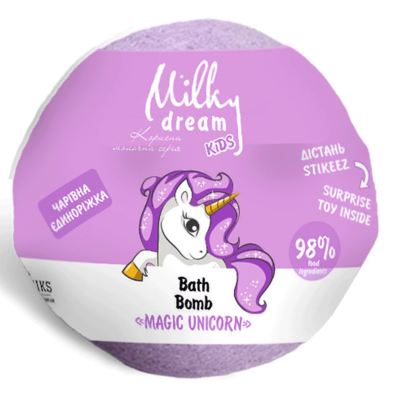 Milky Dream Бомба д/ванн kids "Чарівна Єдиноріжка", 100 г