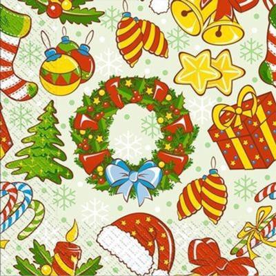 Серветки паперові 33*33 "Віночок" Серветки паперові 33*33 "Віночок"