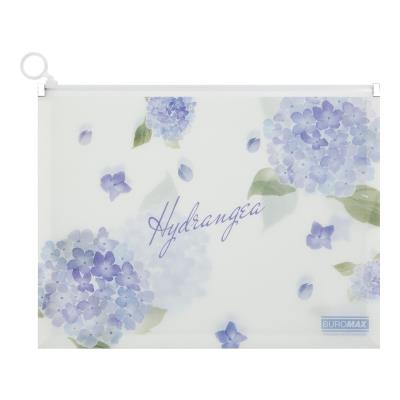 Папка-конверт на zip-блискавці ARABESKI, А4, напівпрозорий матовий, пластик, світло-синій Папка-конверт на zip-блискавці ARABESKI, А4, напівпрозорий матовий, пластик, світло-синій