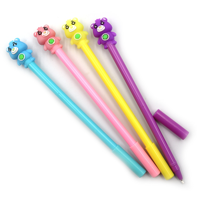 C0100 Ручка дитяча з іграшкою "Ведмедики", mix