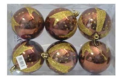 Набір куль J.Otten, New Year's, 8 см, 10063-8 (1) Набір куль J.Otten, New Year's, 8 см, 10063-8 (1)