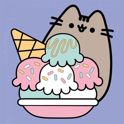 Картина за номерами SANTI "Пушин. Морозиво", 25*25см, LED підсвітка