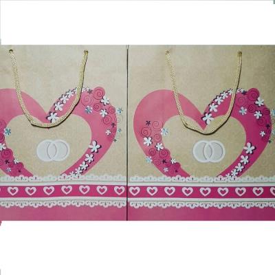 Пакет подарочный крафтовый Свадебный L Пакет подарочный крафтовый Свадебный L