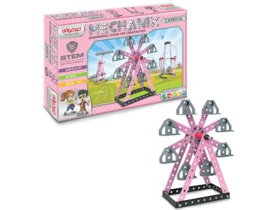 Металевий конструктор, розвиваючий у кейсі "MECHANIX" Атракціони (202 елм./7 моделей)