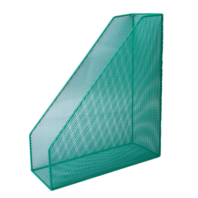 Лоток для бумаги вертикальный 80x230x300мм, металлический, зеленый, BM.6260-04
