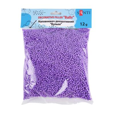 Наповнювач декоративний SANTI «Кульки», 12 г, фіолетовий
