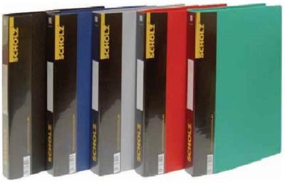 Папка с кольцами Scholz, 5218, А4, с карманом, 2.5 см, 700 мкн, синяя