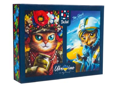 Пазли "Кішка воїн& Привид Києва (2 в 1)" DT500-09 Пазли "Кішка воїн& Привид Києва (2 в 1)" DT500-09