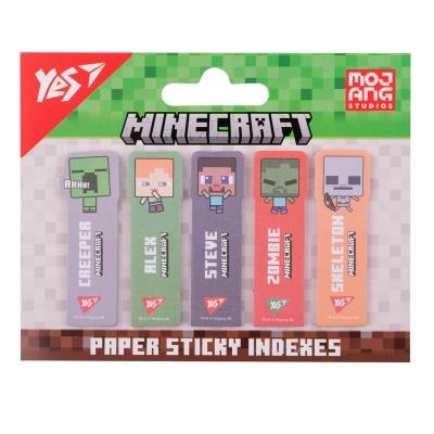 Індекси паперові Yes "Minecraft", 55*15мм, 100 шт (5x20) Індекси паперові Yes "Minecraft", 55*15мм, 100 шт (5x20)