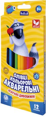 Олівці акварельні, шестигранні, 12 кольорів, 312110004-ua Олівці акварельні, шестигранні, 12 кольорів, 312110004-ua
