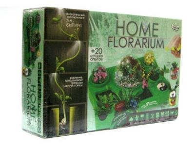 Безопасный образовательный набор для выращивания растений "HOME FLORARIUM", на украинском языке