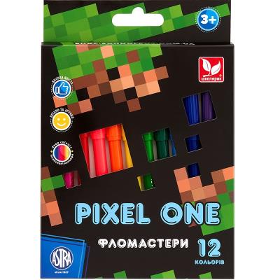 Фломастери Pixel One 12 кольорів Фломастери Pixel One 12 кольорів