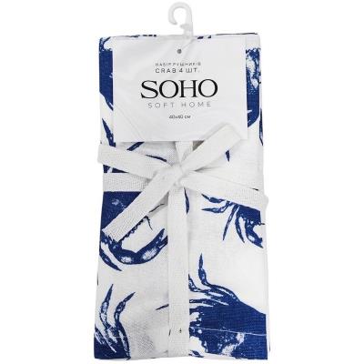Кухонний текстиль SOHO Наб. руш. 40*40см бавовна 100% Crab 4 шт. (BS 45565S)