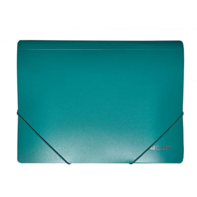 Папка на гумках., А4, PP, зелена, 500 мкн., 4-244-04, 4OFFICE (1/30/240)