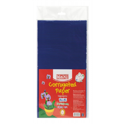 Гофрокартон А4, синій 5аркушів 160+-10г/м2 МХ61893 Гофрокартон А4, синій 5аркушів 160+-10г/м2 МХ61893