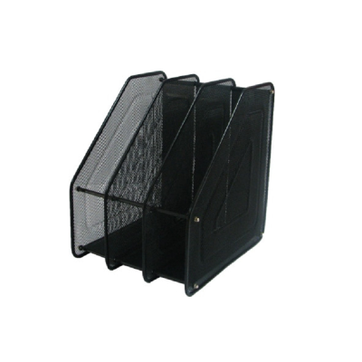 Лоток металевий, вертикальний, 3 відділення, чорний, Leader (1/12)