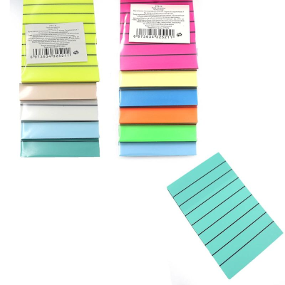 P75-X Папір самокл.PET лінія 50шт., 50*75мм микс 1шт/єтік P75-X Папір самокл.PET лінія 50шт., 50*75мм микс 1шт/єтік