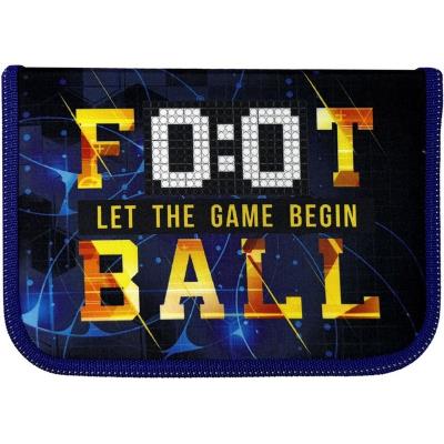 пенал 1-яр. пустий, 1 відворот, поліестер, "Football", 24108C
