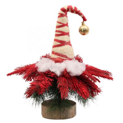 Ялинка-гномик Yes! Fun засніжена червоним снігом, h-47 см