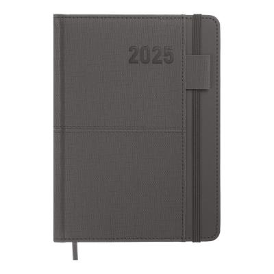 Щоденник датов. 2026 FOREVER, A5, сірий, штучна шкіра/поролон