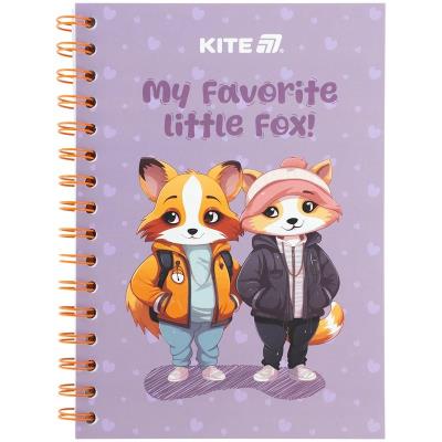 Блокнот на спіралі картонна обкл., А5, 80 арк, кл, Cute 4