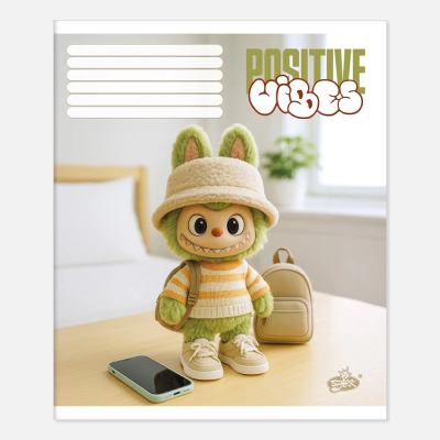 Зошит учнівський 24арк, Brisk, лін., ТВ-109 №2645 Iграшка Лабу