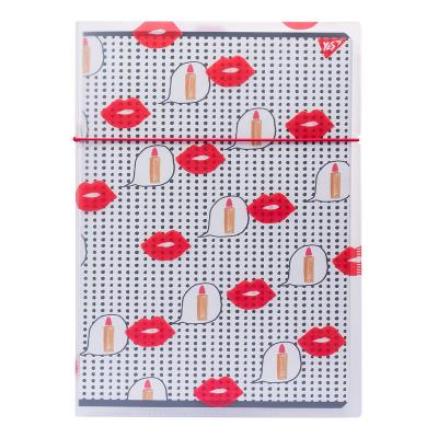 Зошит А4/48 кл. в пластиковій папці з малюнком "BBF LIPS" YES