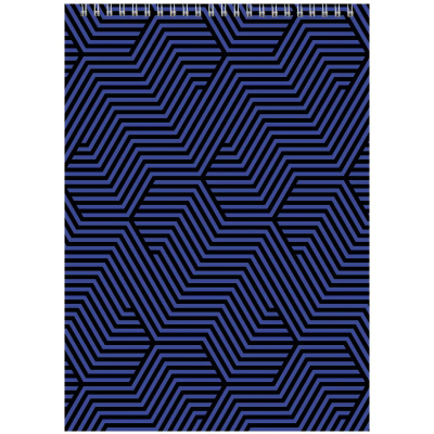 Блокнот на спiралi, А4, 48 арк.,кліт., синій Блокнот на спiралi, А4, 48 арк.,кліт., синій