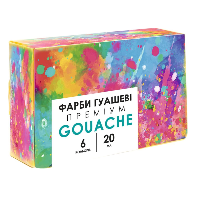 Краски гуашевые Genius 6 цветов по 20 мл., 301109001-ua (1/20) Краски гуашевые Genius 6 цветов по 20 мл., 301109001-ua (1/20)