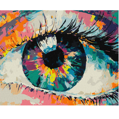 Набір для розпису по номерах. "Райдужний погляд" 40x50см, КНО5058 