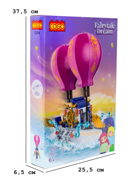Конструктор "Казковий сон" (358 елм.) Повітряний корабель / COGO