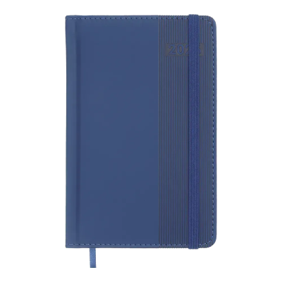 Щоденник датов. 2026 BARONE, A6, синій, штучна шкіра/поролон Щоденник датов. 2026 BARONE, A6, синій, штучна шкіра/поролон