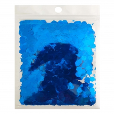 Конфеті шестигранник 6мм синє, 15гр 6305 Конфеті шестигранник 6мм синє, 15гр 6305