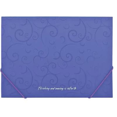 Папка пласт. А4 на гумках, BAROCCO, фіолетовий