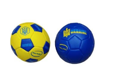 Мяч футбольный арт. FB24502 (120шт) №2, PU, 140 грамм, MIX 2 цвета, сетка+игла