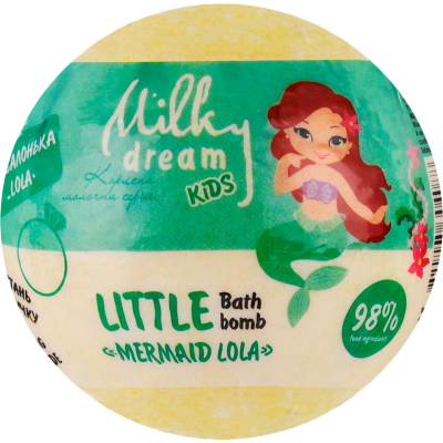 Milky Dream Бомба д/ванн kids "Русалонька LOLA", 75 г