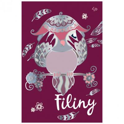 Блокнот TM Profiplan "Filiny" burgundy, A5, 80 сторінок (1/20)