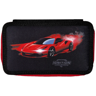 пенал 2-яр. пустий, поліестер, "Red Car", 24310C